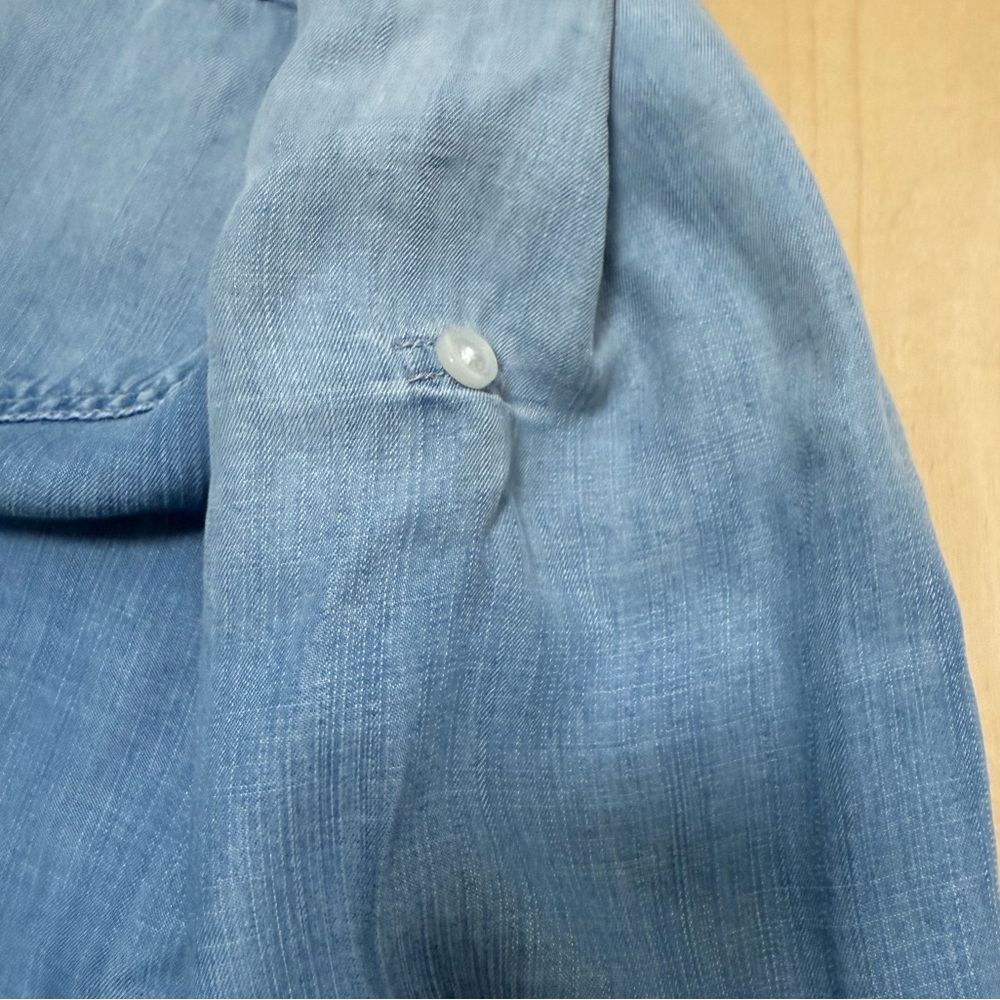 CLOTH & STONE Womens Shirt Chambray Boho Coastal Minimalist Tencel Size‎ S - Picture 7 of 8